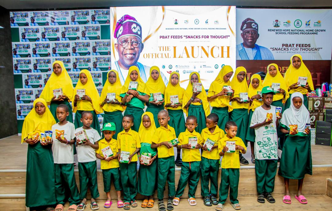 Pupils at the Snacks for Thought launch