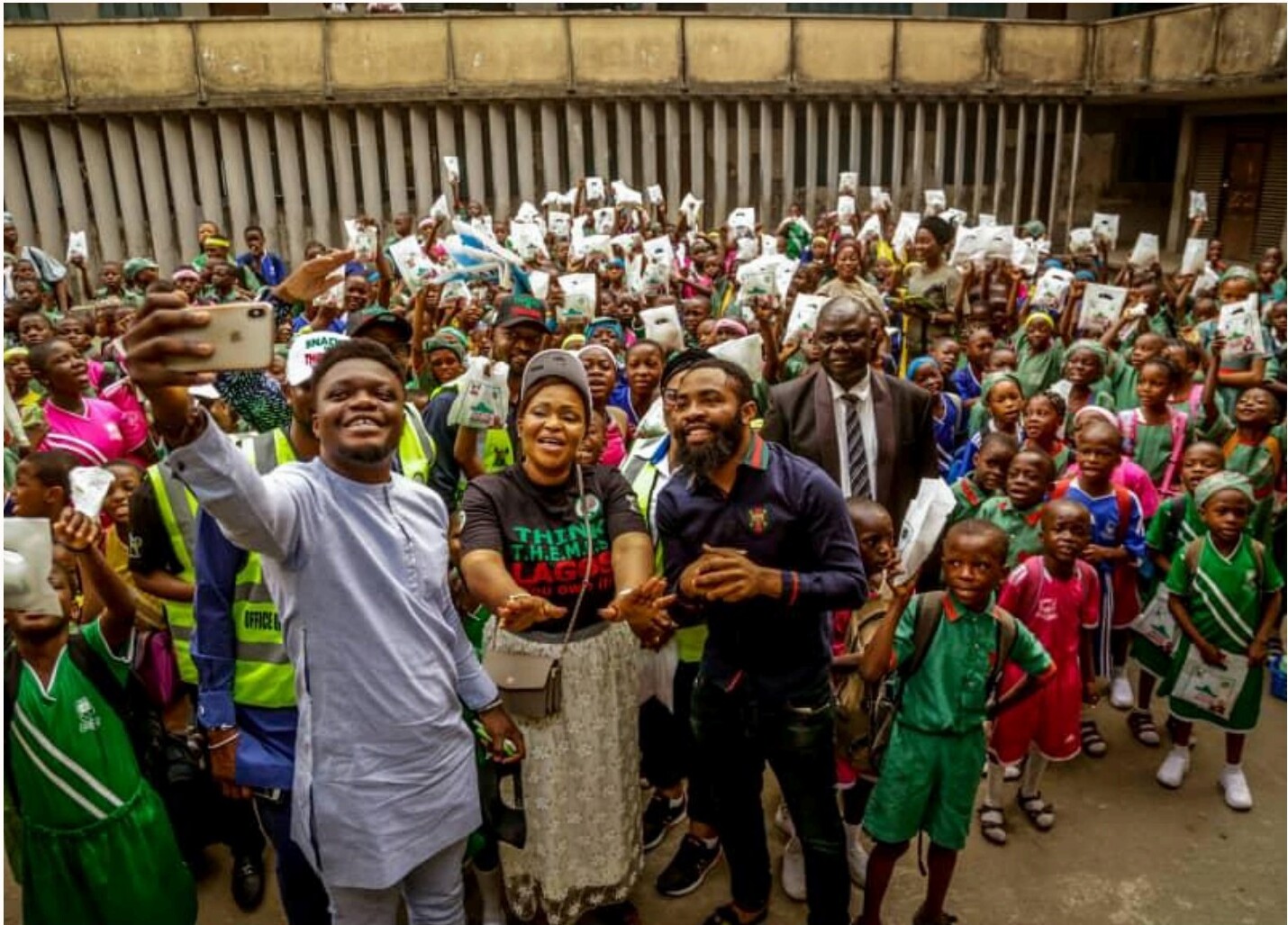 Distribution day on Lagos Island