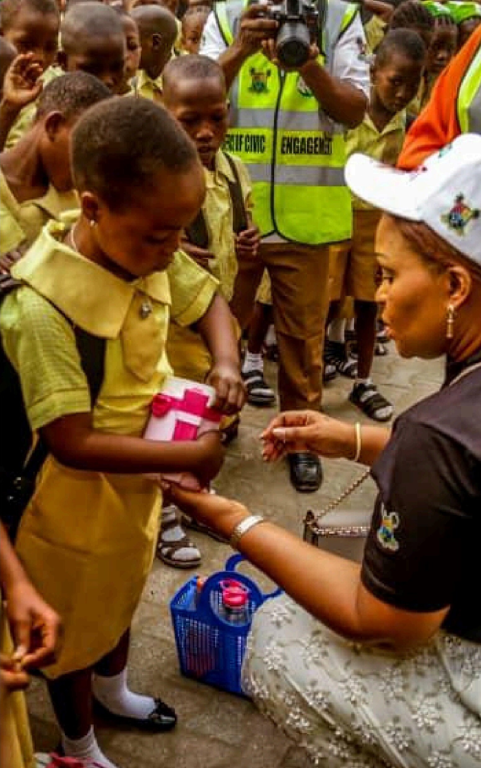 Personal distribution to a young pupil